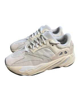 Men's Yeezy Analog White Athletic Sneakers - Minimal Casual Runner size 5